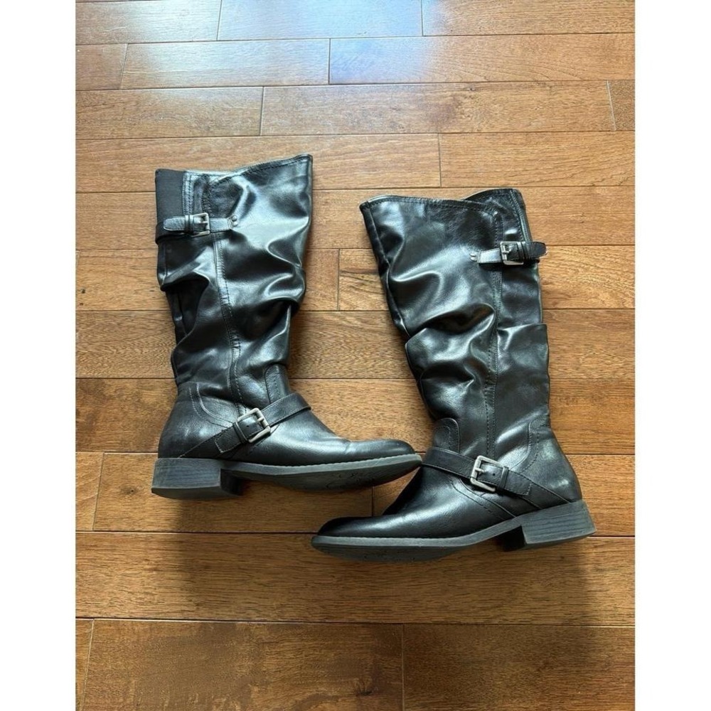White Mountain Made Made Materials White Mountain Knee High Boots Black 8M